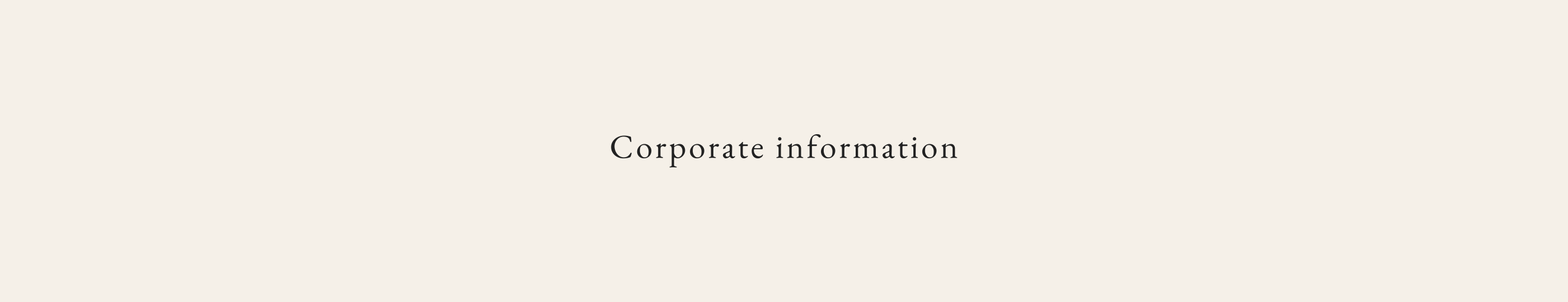 Corporate information